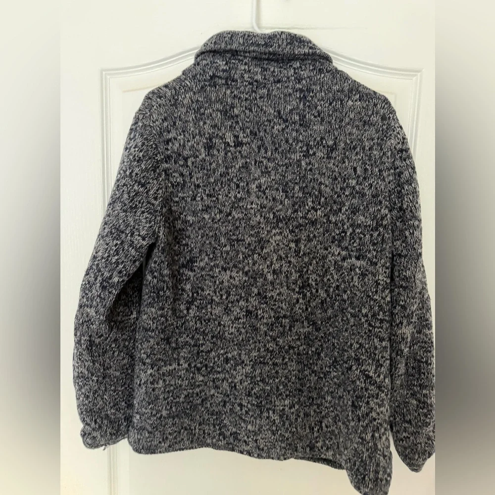 Vintage Y2K Levi’s Marled Navy Blue Knit Cardigan Jacket Grandpa Chic Cozy, L